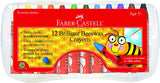12ct Brilliant Beeswax Crayons in Storage Case
