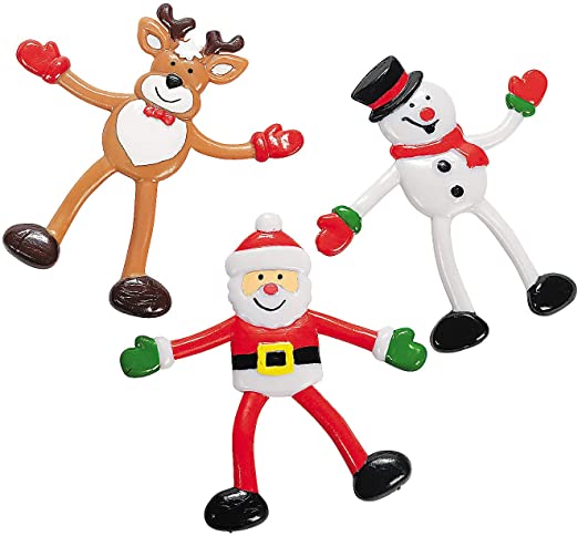 Santa Snowman Reindeer Bendables