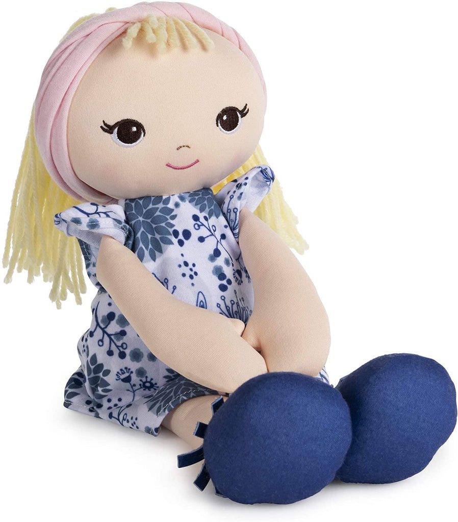 Blue Floral Dress Toddler Doll, 8 in