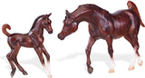 Breyer Chestnut Arabian Horse and Foal