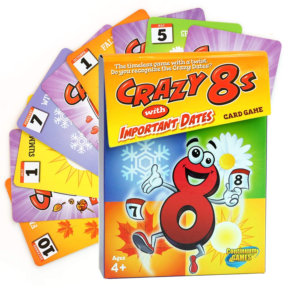 Crazy 8s with Important Dates Card Games