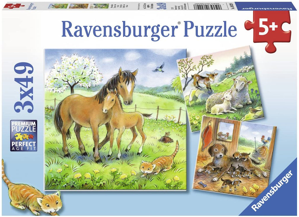 Cuddle Time 3 x 49pc Puzzle