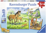 Cuddle Time 3 x 49pc Puzzle