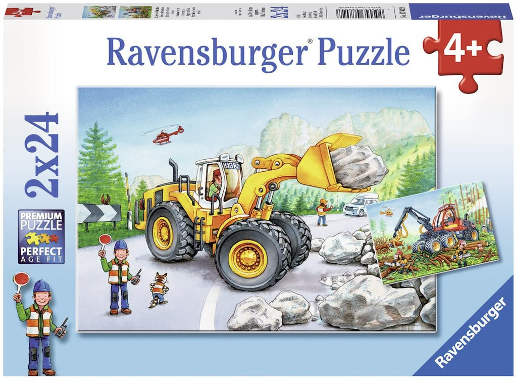 Diggers at Work 24 pc Wooden Puzzle