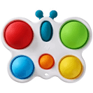 Butterfly 6-Pop Fidget Key Chain