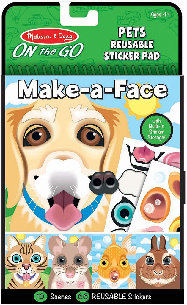 Pets Make-A-Face Reusable Sticker