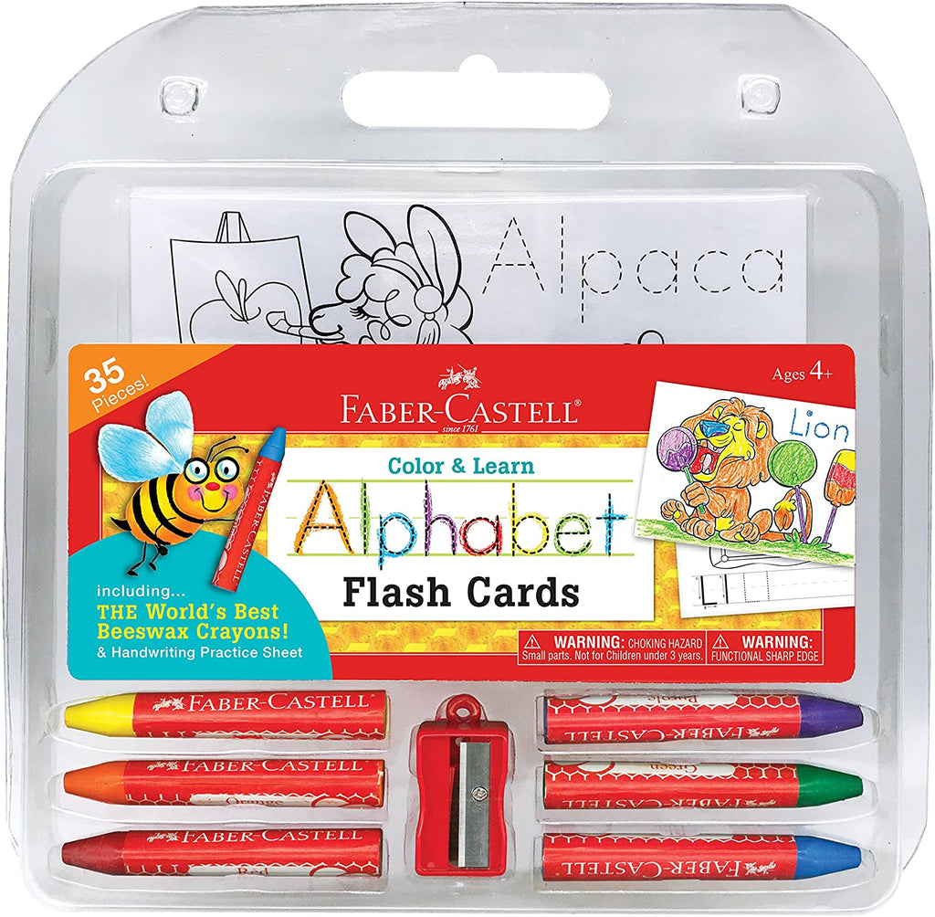 Color and Learn Alphabet Flash Cards