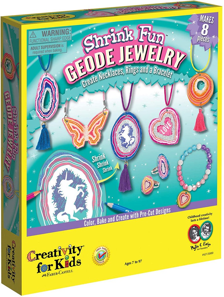 Geode Jewelry Shrink Fun
