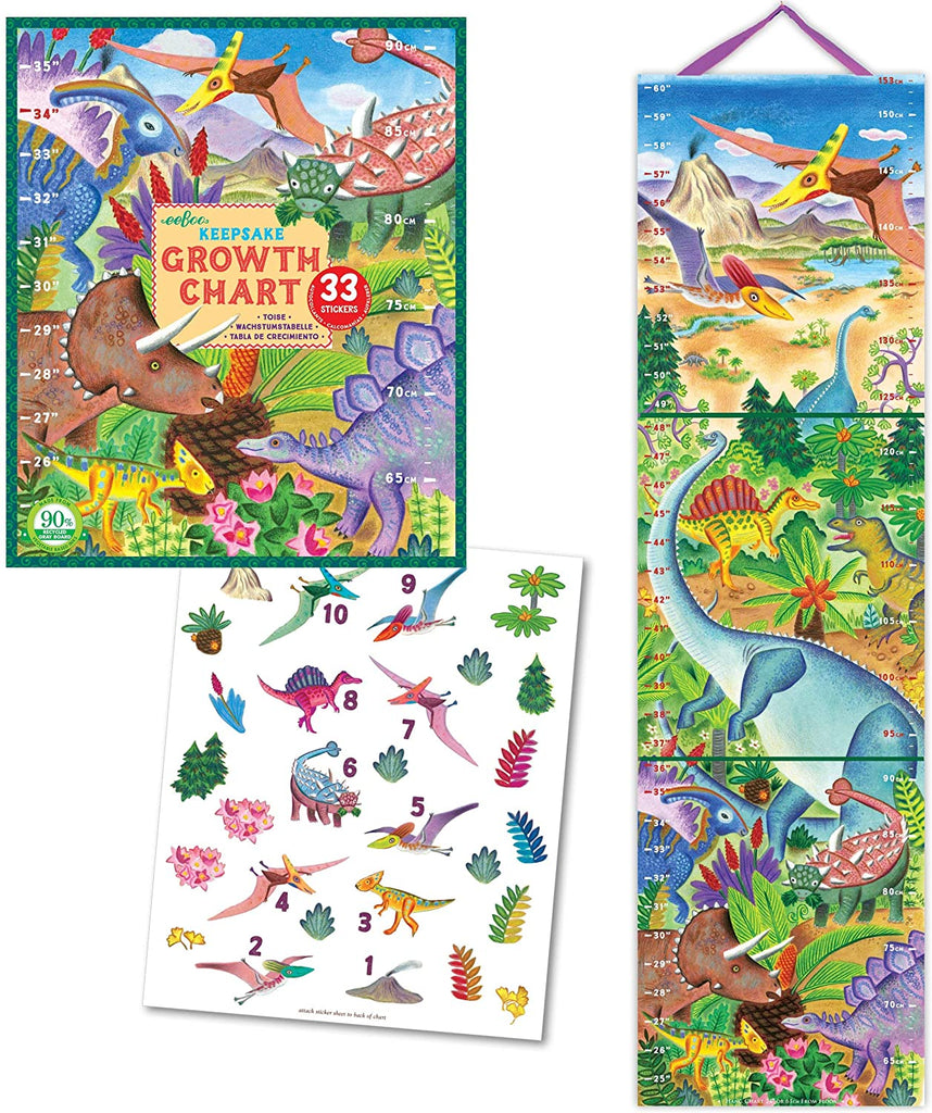 Grow Like a Dino Growth Chart