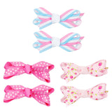 Spot/Flower/Stripe Bow Hairclips