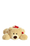 (Tan) Hugga-Wug Bow Bear 12"