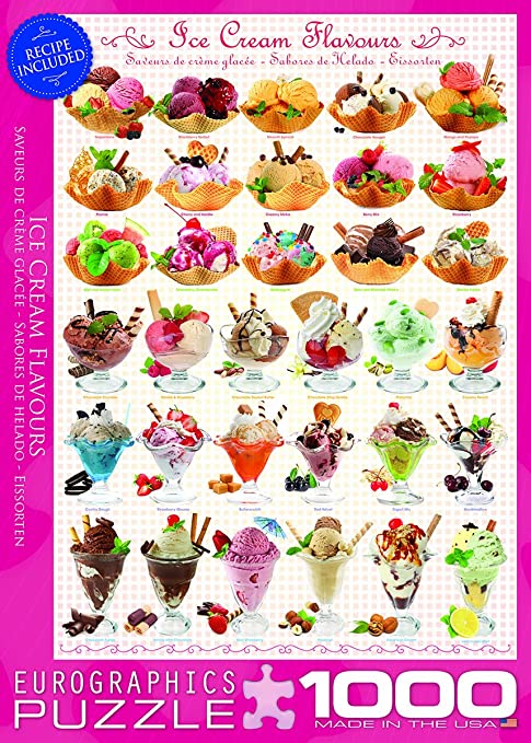 Ice Cream Flavors 1000 pc Puzzle