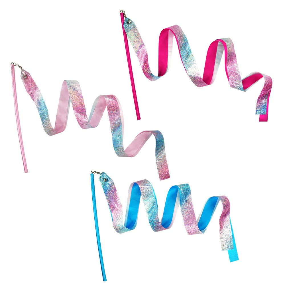 Ribbon Wand - Pastel Rainbow Dance