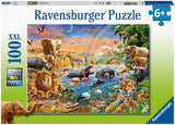 Savannah Jungle Waterhole 100 pc Puzzle