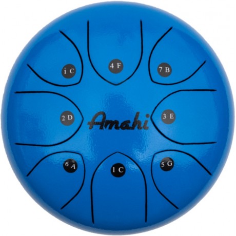 Steel Tongue Drum - 8" blue