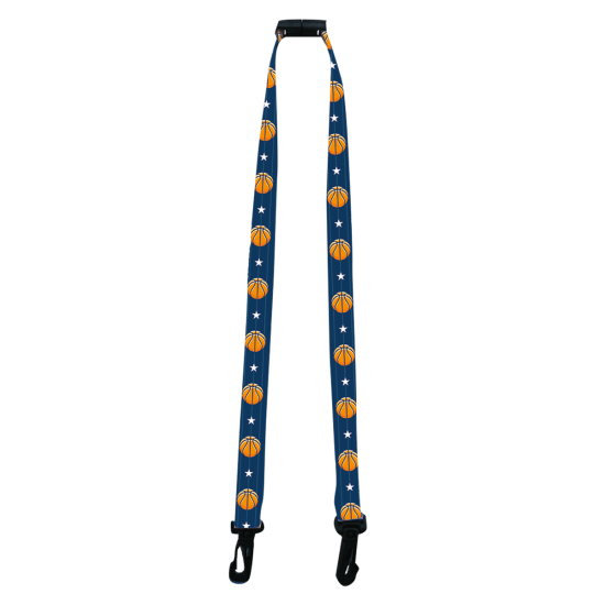 Basketballs & Stars Lanyard