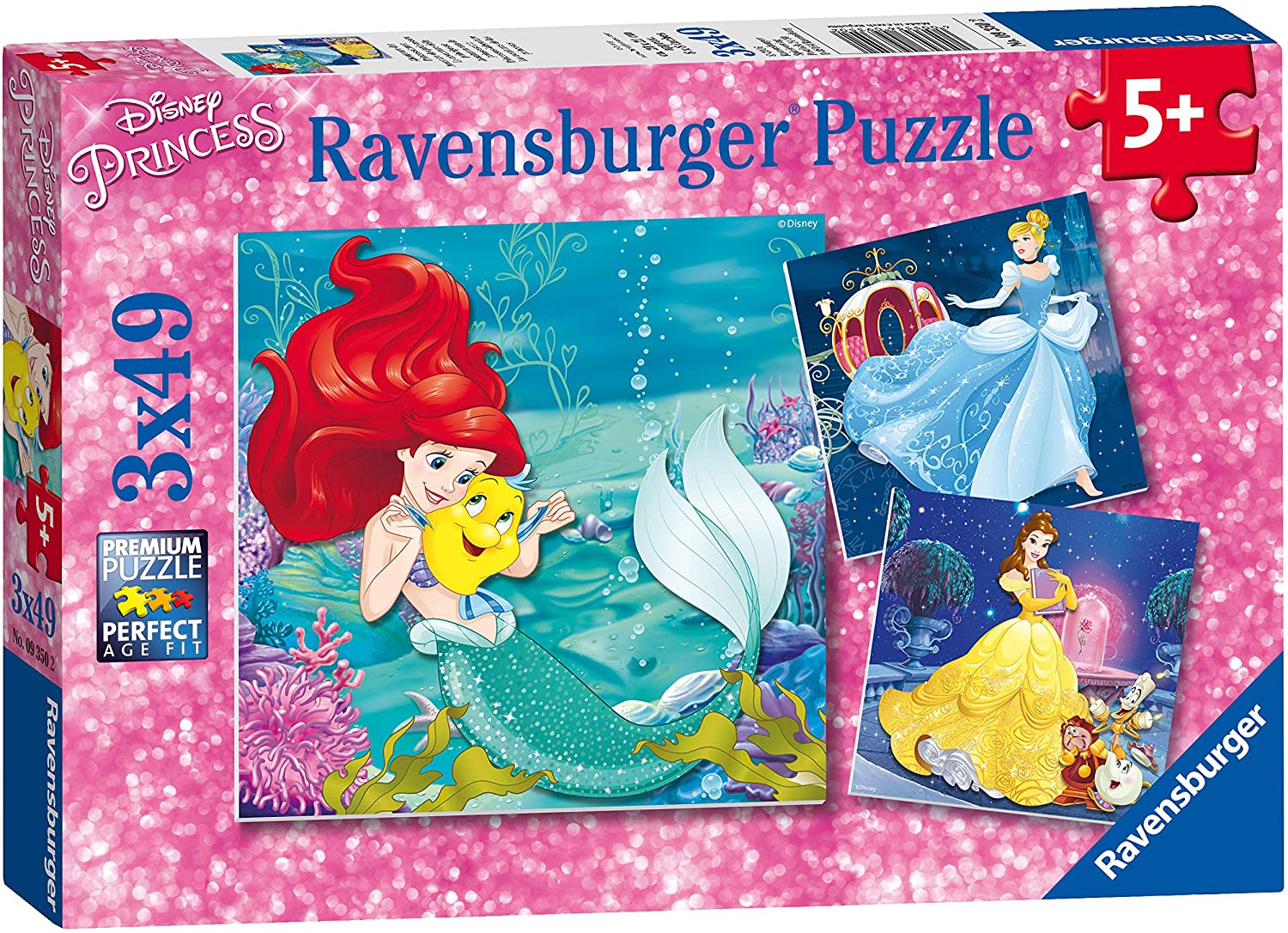 Princesses Adventure 3 x 49 pc Puzzle
