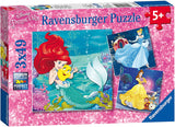 Princesses Adventure 3 x 49 pc Puzzle