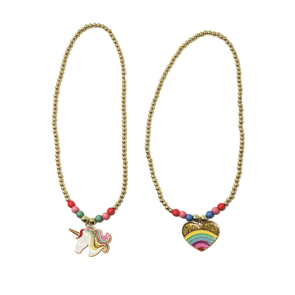 Beaded Necklace Rainbows & Unicorns