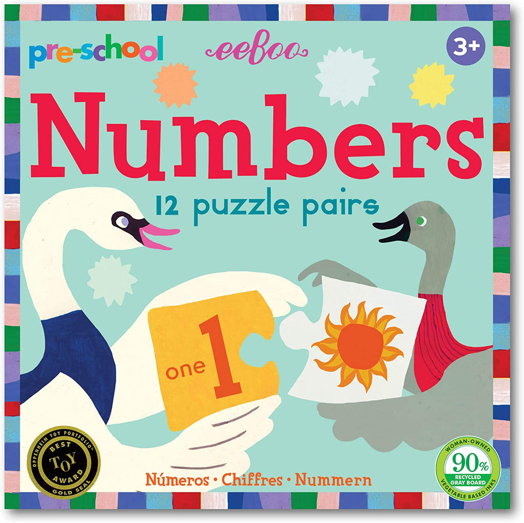 Numbers Pre-School Puzzle Pairs