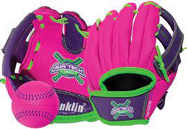 Pink/Purple T-ball Fielding Glove Air Tech