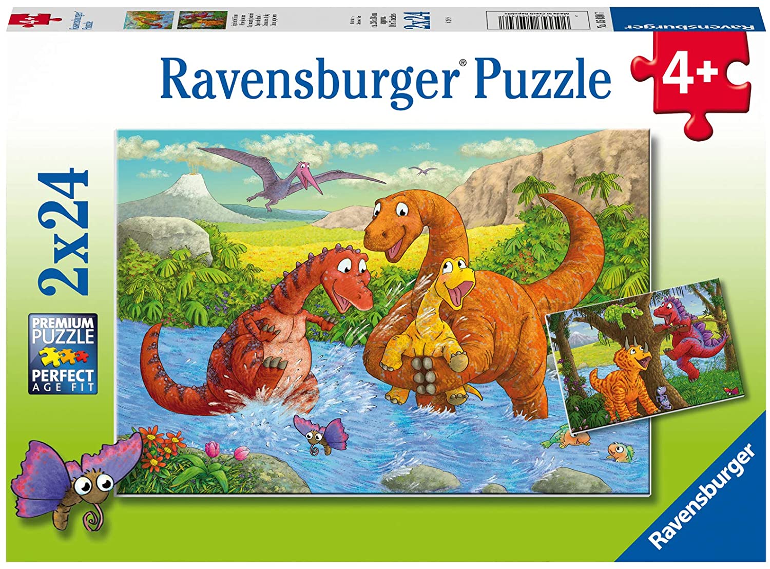 Dinosaurs at Play 2 x 24 pc Puzzle