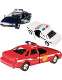 Pull Back Police Car Sgl