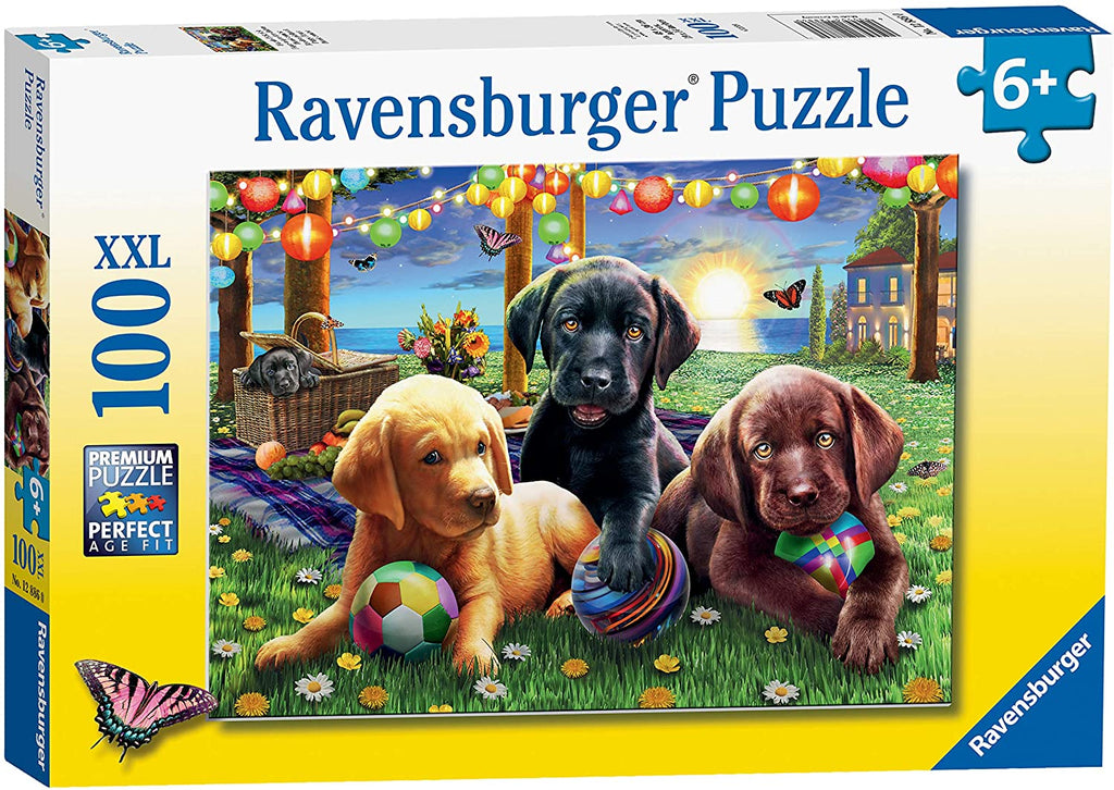 Puppy Picnic 100 pc Puzzle