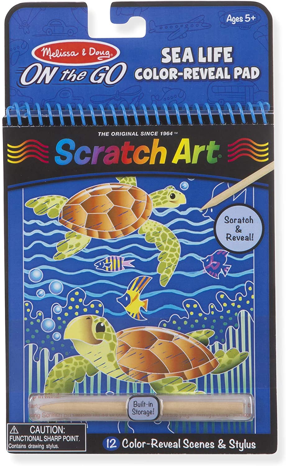 Sealife Color Reveal Scratch Art Pad