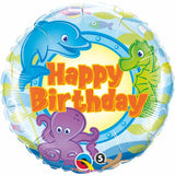 Birthday Fun Sea Creatures Mylar 18"