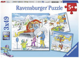 Let's Go Skiing! 3 x 49 pc Puzzle