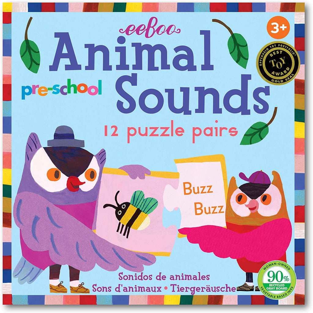 Animal Sounds Preschool Puzzle Pairs