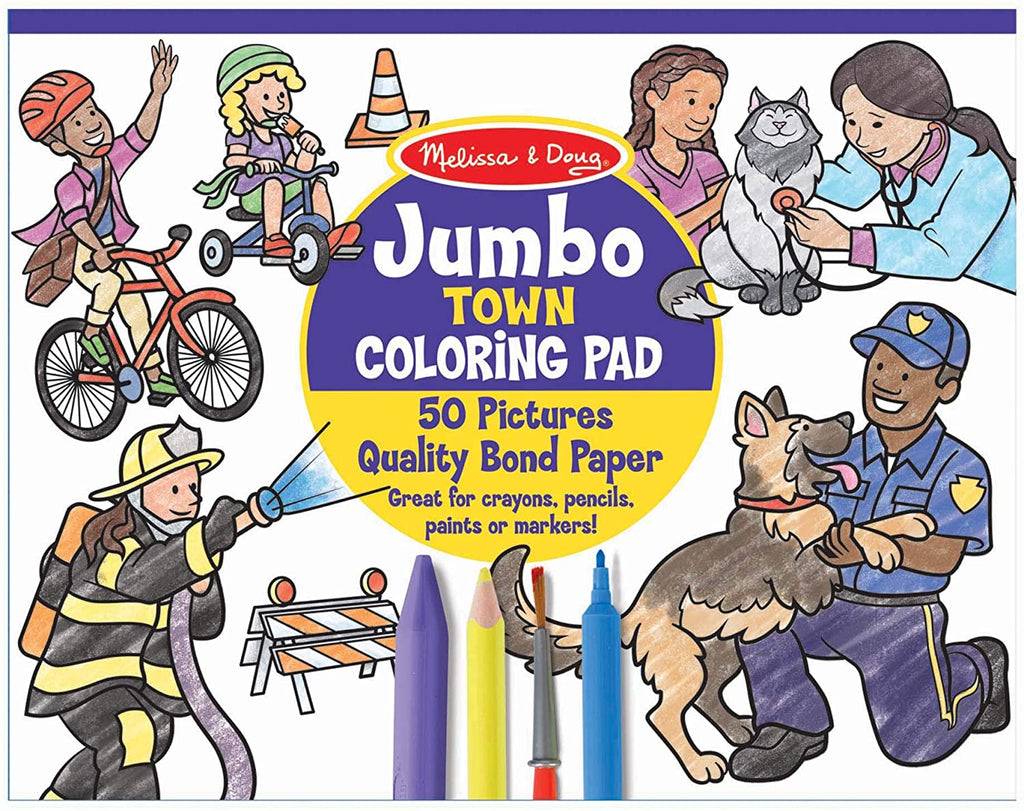 Jumbo Town Coloring Pad