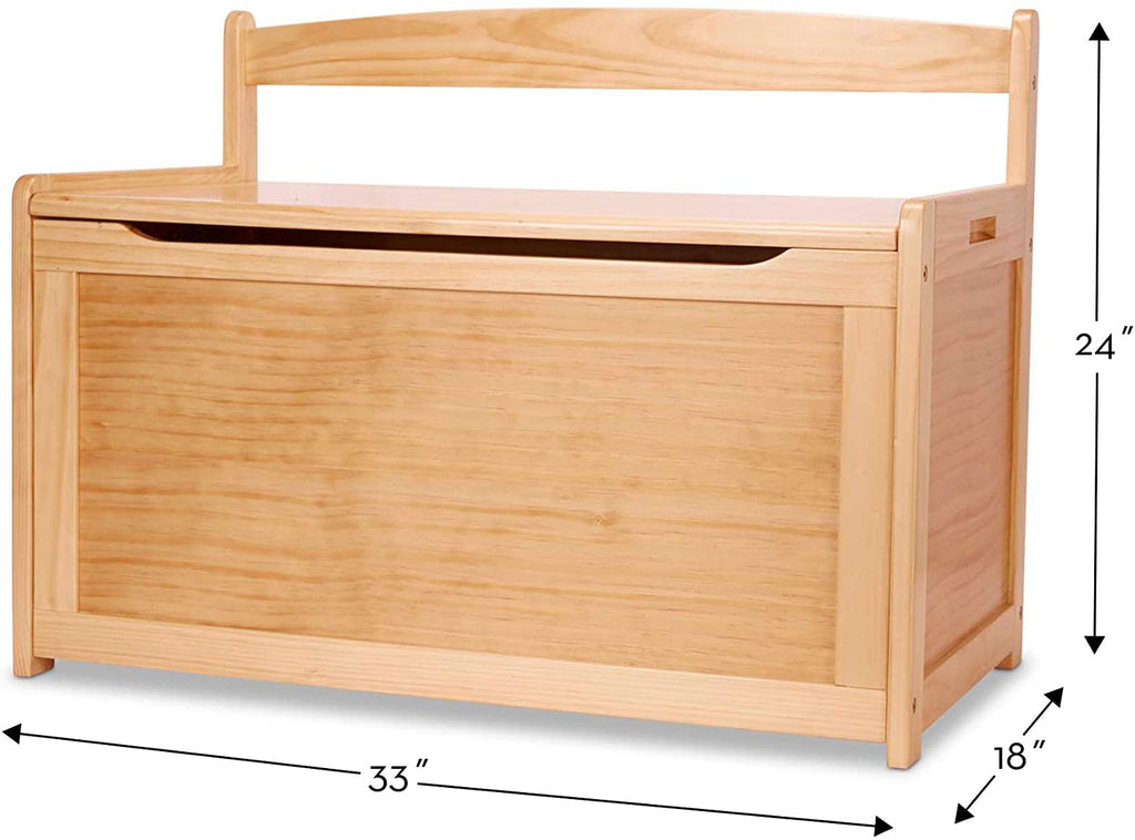 Wooden Toy Chest - Honey
