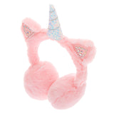 Lt Pink Unicorn Ear Muffs