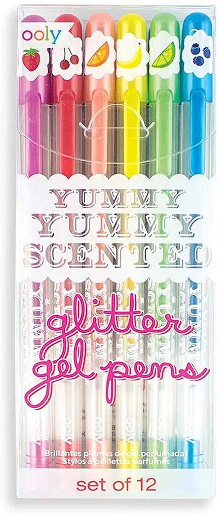 Yummy Scented Glitter Gel Pens - Set of 12