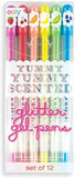Yummy Scented Glitter Gel Pens - Set of 12